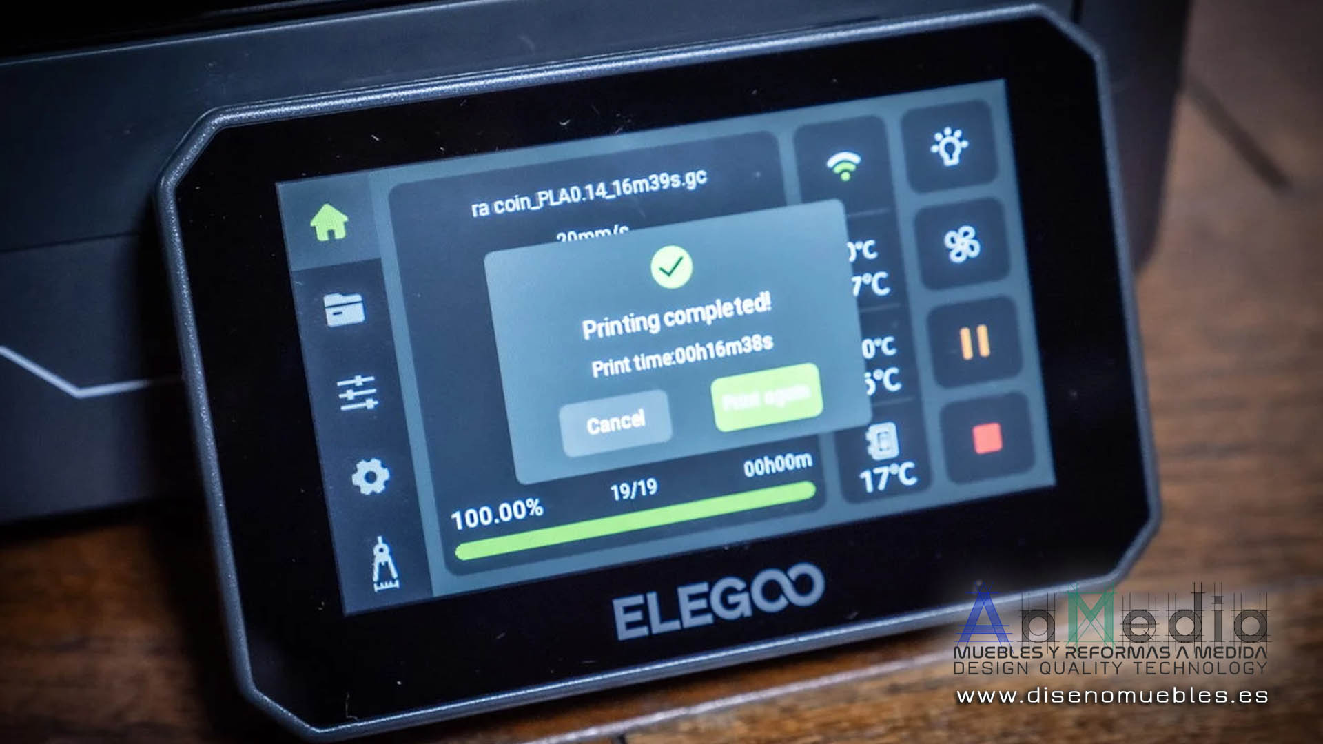 Elegoo Centauri Carbon 3D - sin limites de diseño - pantalla LCD